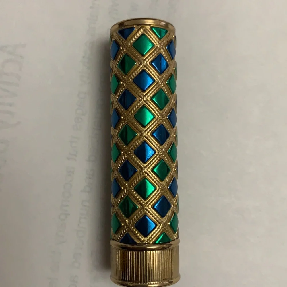 NEW AVON DESSERT DAWN EMPRESS FULL LIPSTICK VINTAGE METAL TUBE COLLECTIBLE w/box